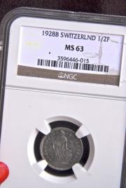 Click to View More Images of the Swiss 1/2 FR Swiss 1/2 FR