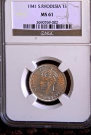 Click to View More Images of the S. Rhodesia Shilling S. Rhodesia Shilling