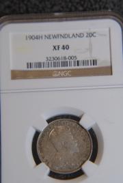 Click to View More Images of the NEWFNDLAND 20 CENT NEWFNDLAND 20 CENT