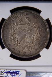 Click to View More Images of the Silver Cuban Peso Silver Cuban Peso