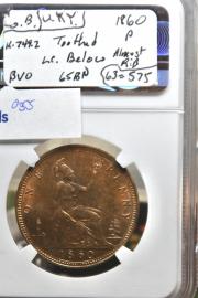 Click to View More Images of the 1860. G.BRITAIN PENNY 1860. G.BRITAIN PENNY