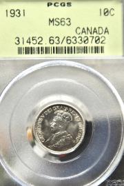 Click to View More Images of the 1931 CANADA 10C 1931 CANADA 10C